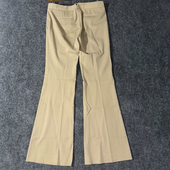 Morning Lady Pants Womens 4 Tan Wool Stretch Trousers Pockets Bootcut - Picture 5 of 6
